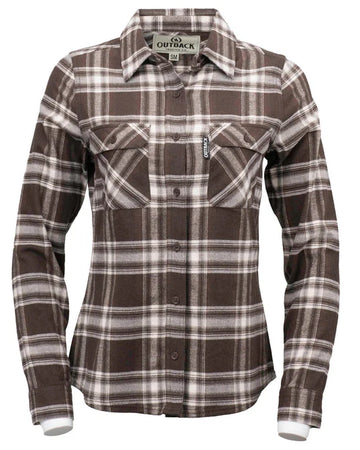 Outback Trading Co Womens Cotton Plaid Shirt